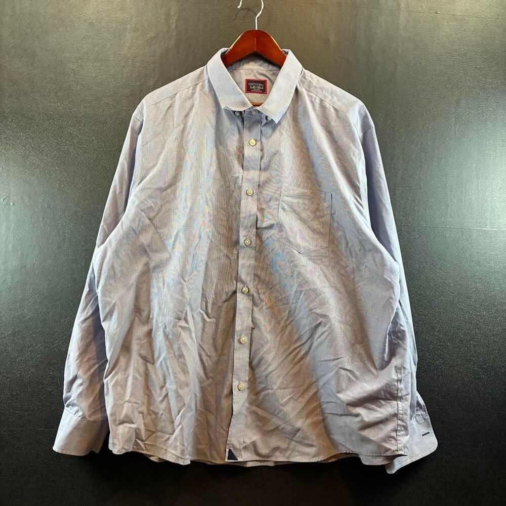 Untuckit Men's Blue and Purple Shirt